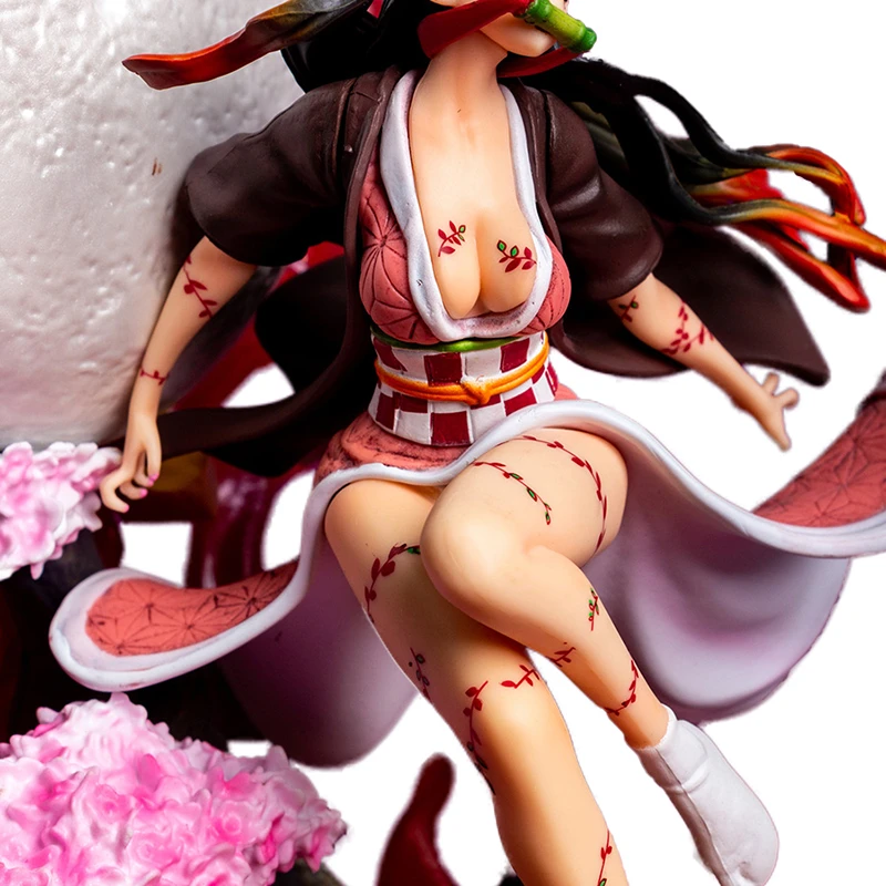Demon Slayer GK Kamado Nezuko Anime Veiksmų Skaičius, Modelis 31CM Ne Shine Seksuali Mergina Statula Kolekcijos Žaislas Darbastalio Apdaila Figma