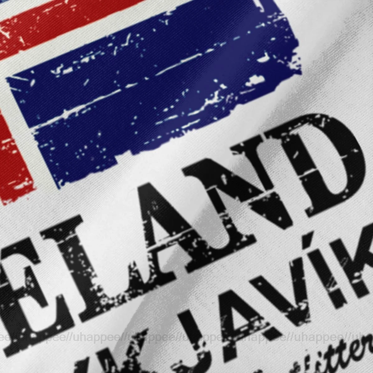 Dizainas, Vintage Islandijos Vėliava Marškinėliai Vyrams Individualus Spausdinimas Trumpomis Rankovėmis, Minkštos Medvilnės Įgulos Marškinėliai