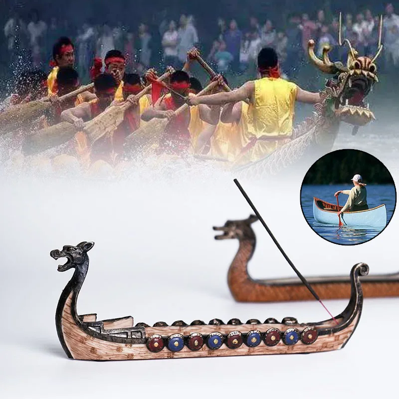 Drakare Dragon Papuošalai Valtis Smilkalų Prietaiso Vidų Vikingų Laivų, Plaukiojančių Modelis Žaislas Dovanos Piratu Laivu Kambarį Apdaila