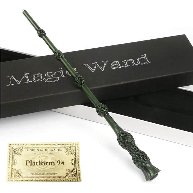 Dumbledore Haris Moive Led apšvietimas Ron Hermiona Voldemort Luan Snape Sirius Magic Wand COS Traukinio Bilietas triukui žaislai