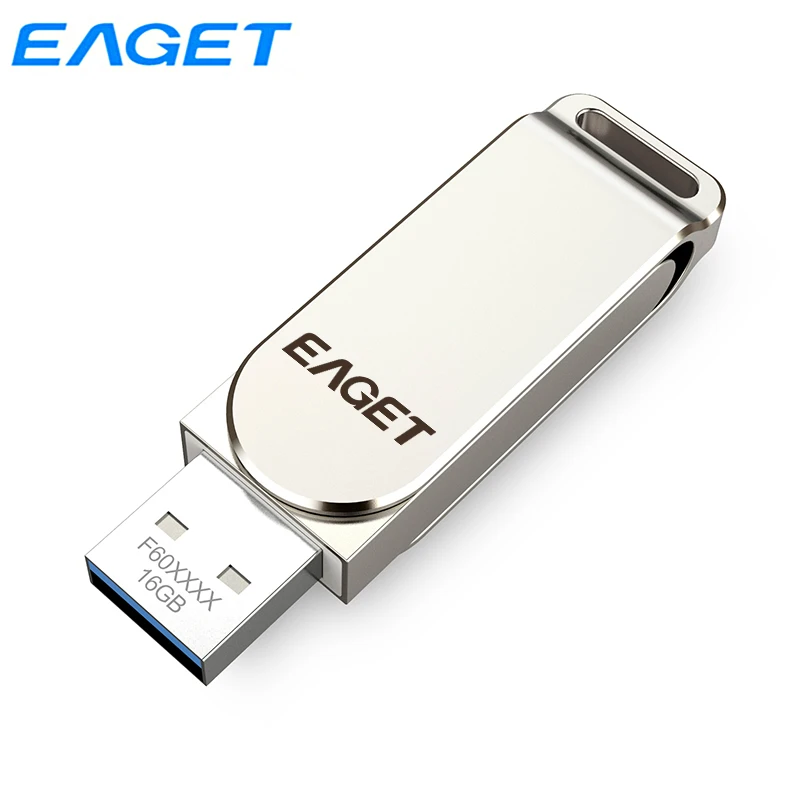 Eaget USB 3.0 Flash Drive, 256 GB 128GB Stilingas Pendrive 64GB 32GB Patvarus Pen Ratai Memoria USB Raktą, Atminties Stick 