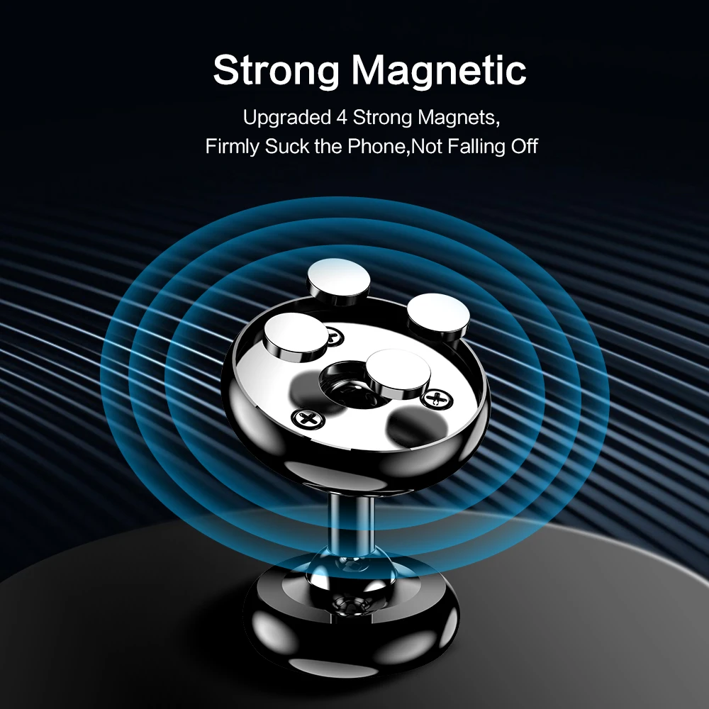 FLOVEME Magnetinio Automobilinis Telefono Laikiklis Mini Oro Angos Magnetas Kalno Mobiliųjų GPS palaikymu Išmaniojo telefono Stovas, 