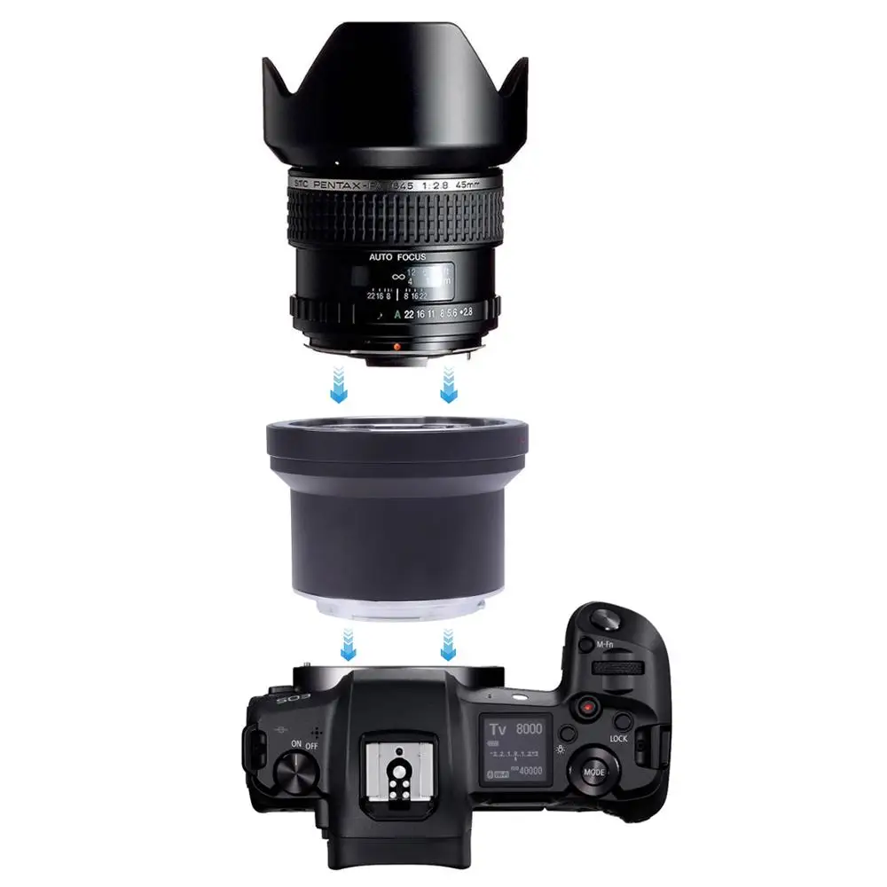 FOTGA Adapterio Žiedas PK645 Pritvirtinkite Objektyvo į Canon EOS R Mirrorless Fotoaparatai