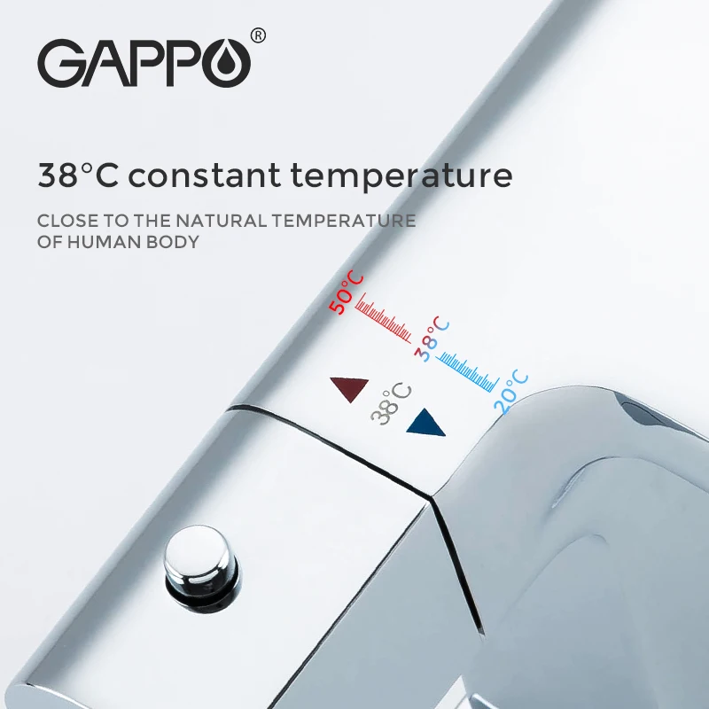 GAPPO termostatiniai bakstelėkite vandens baseino maišytuvai denio montuojamas vonios maišytuvas krioklys praustuvas, maišytuvas,