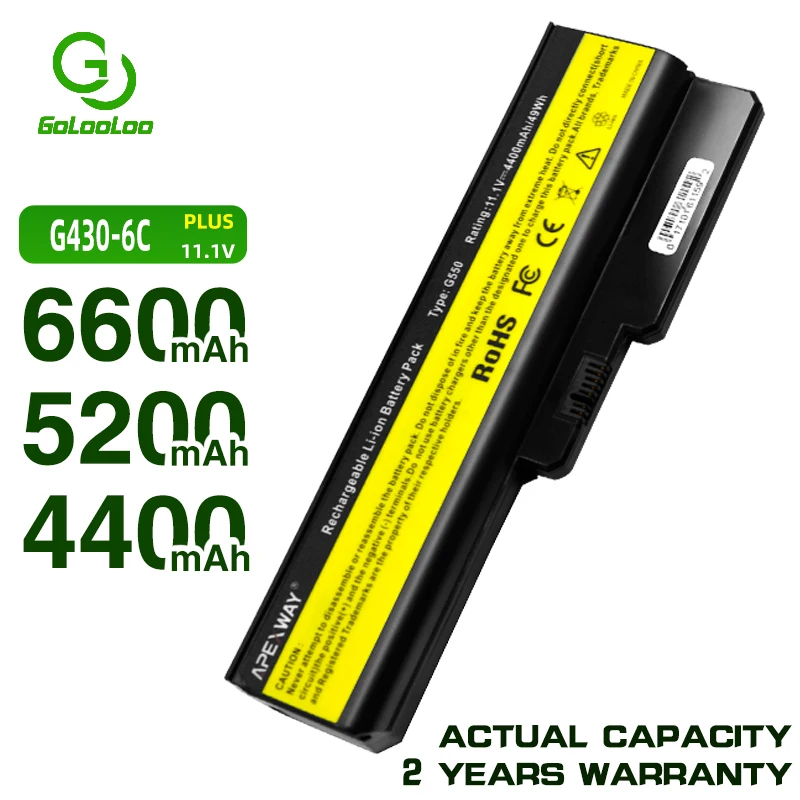 Golooloo 4400MaH Baterija Lenovo L08L6Y02 L08N6Y02 L08O4C02 L08O6CO2 L08O6D01 L08S6D02 L08S6C02 L08S6Y02 L08O6C02 L08N6Y02