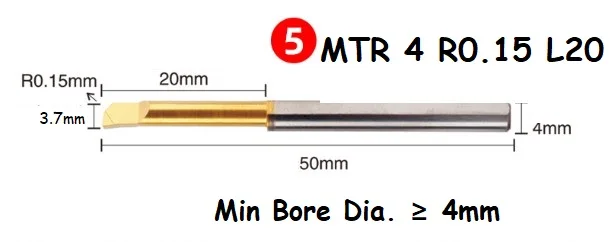 Gręžimo Įrankis MTR 4mm Mini Tekinimo Staklės Naudoti Micro Nuobodu Juostos vientisas Integruotas Tekinimo Įrankis Karbido Mažas Nuobodu Cutter