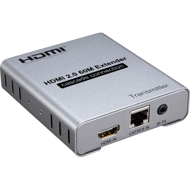 HDMI 2.0 4K 60HZ 60M HDMI Extender 1080P 120M Per RJ45 CAT5e Ethernet Lan Cat6 Kabelį Kaskados Ryšio Išplėtimas PC DVD PRIE TV