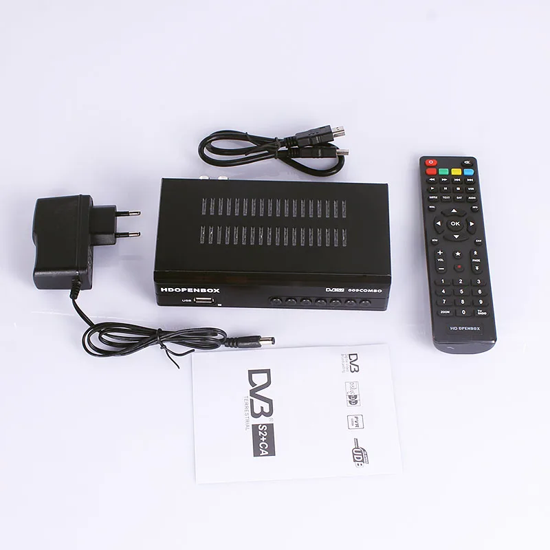 HDOPENBOX Palydovinės TV Imtuvas Combo TV BOX DVB T2/DVB S2 H. 264 Palydovinis Imtuvas Paramos CA Receptorių