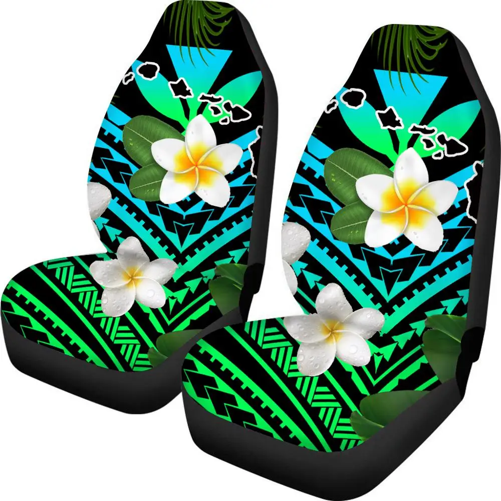 INSTANTARTS Automobilio Priekinės Sėdynės Apima Havajų Žemėlapis Polinezijos Frangipani Gradientas Automobilių Bendrojo Skalbti Transporto priemonės Sėdynės Padengti Anti-Slip