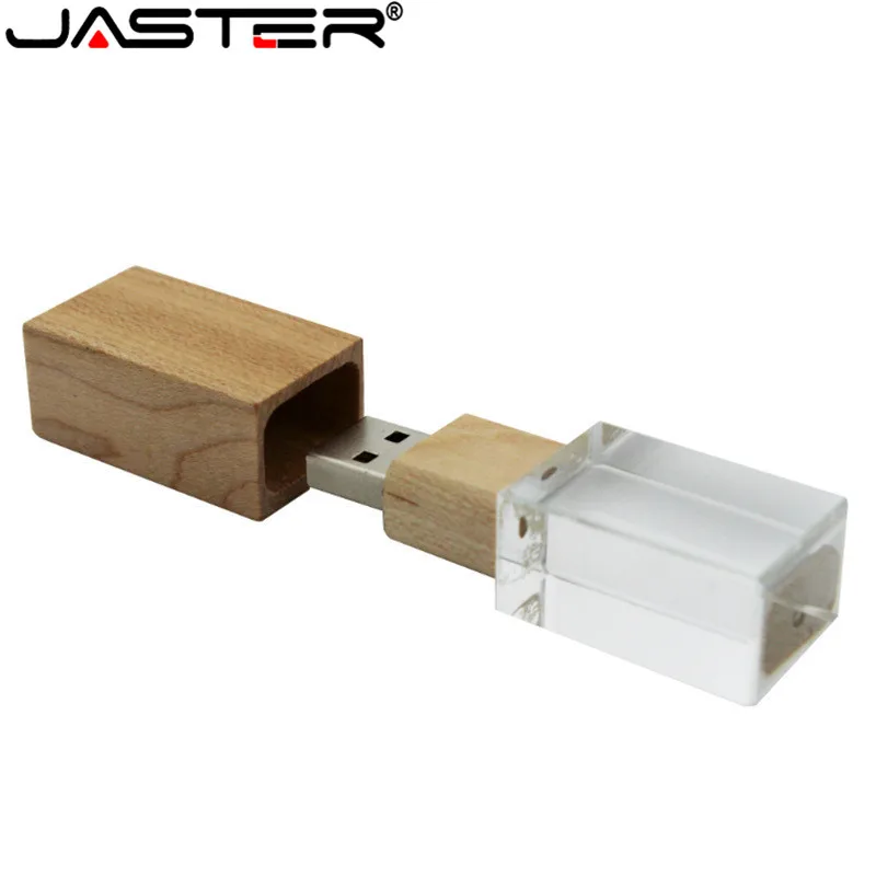 JASTER krištolo, medinių USB 2.0(nemokamai logotipą) flash drive, u disko pendrive 4GB 8GB 16GB 32GB 64GB atmintinę nemokamas pristatymas