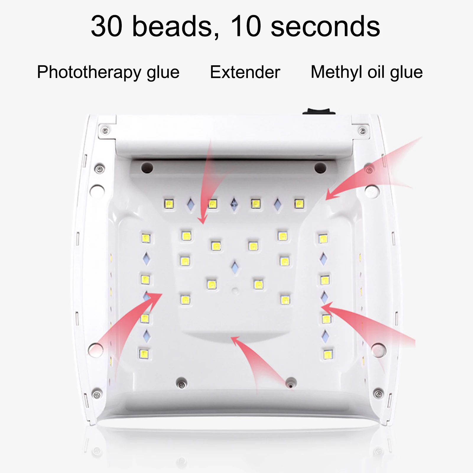 KARŠTO PARDAVIMO！！！Naujas Atvykimo 48W Dvigubas Šviesos Belaidžio LED UV Nagų Lempa Laikina Manikiūro Fototerapijos Mašina