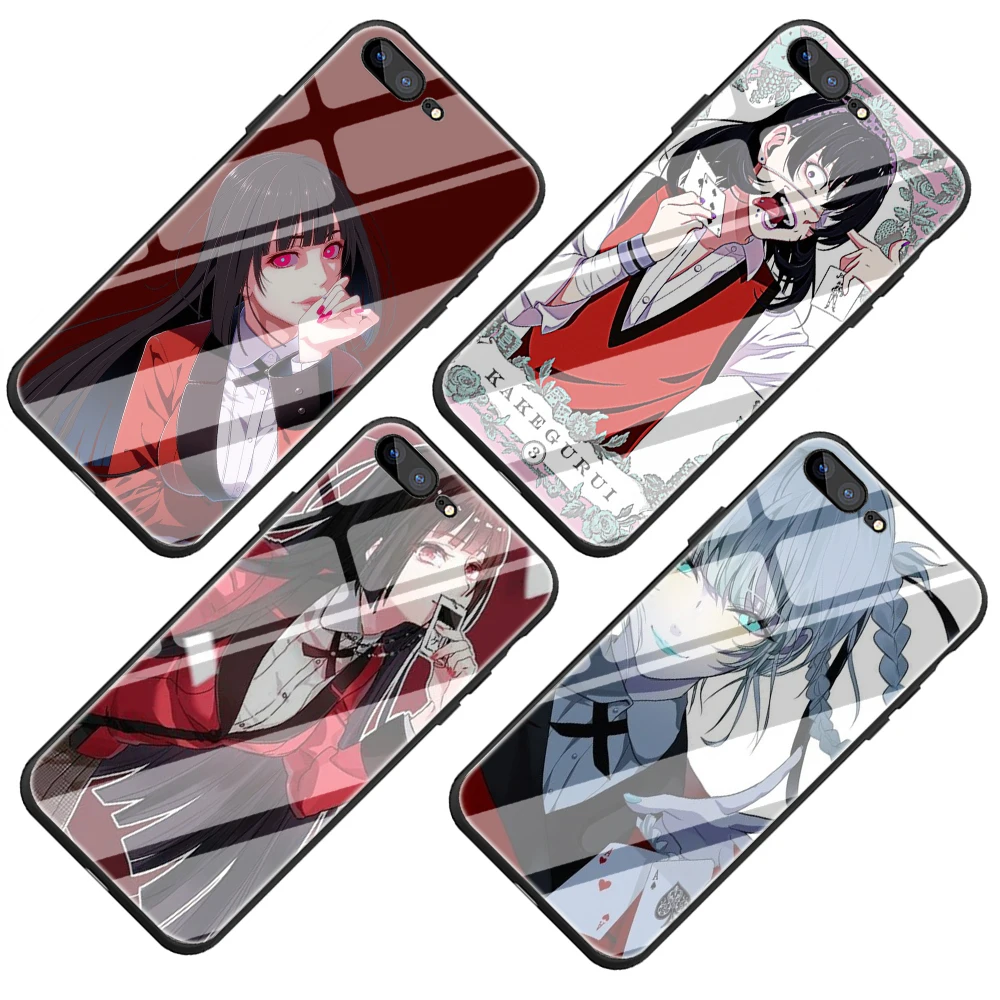 Kakegurui Grūdintas Stiklas Telefono Dangtelį Atveju iPhone, SE 2020 m., 5 5s 6 6s Plius 7 8 Plus X XR XS 11 Pro Max
