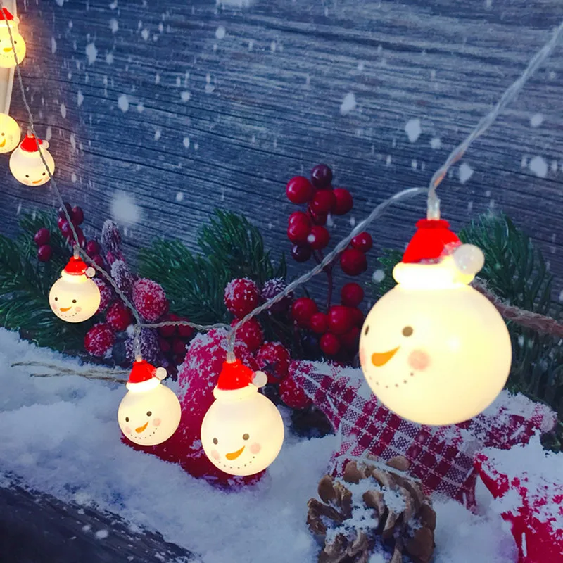 Kalėdų Dekoracijos Namų 1m 10led Sniego Šviesos Kalėdų Eglutės papuošalus Kalėdų Papuošalai Naujųjų Metų Kalėdų Dekoro