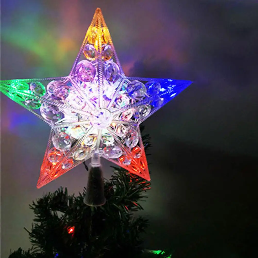 Kalėdų Eglutė Topper Star Ornament Linksmų Kalėdų, Naujųjų Metų Šaliai Atostogų Festivalis Namo, Medžio Apdaila Viršų