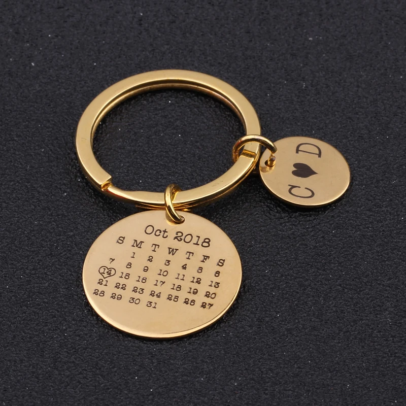 Key Chain Asmens Customed Pavadinimas Dovana Gimtadienio, Vestuvių, Jubiliejų, Vaikinu, Mergina Mėgėjams Paketų Prižiūrėtojų Raktinę Keyset