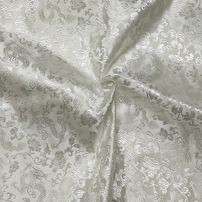 Klasikinis Baltas Drakonas Žakardo Drabužiai 50x72cm Suknelė, Kostiumas Gyvūnų margo audinio Apmušalai Dekoravimo Užuolaidų Materil