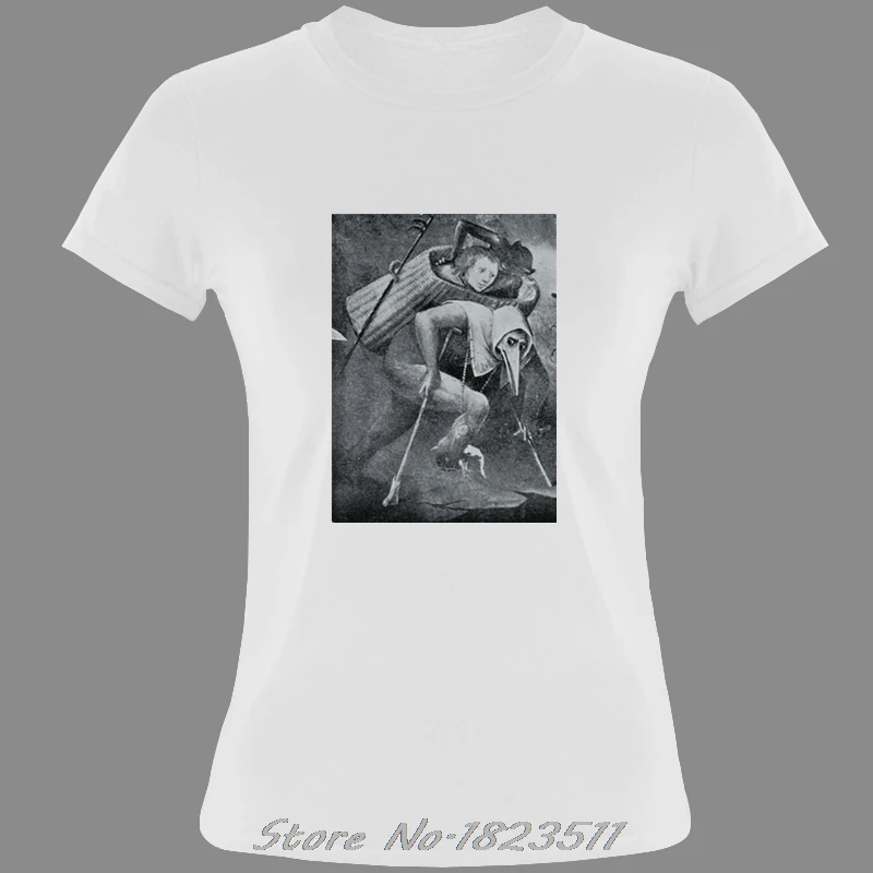 Laisvi Juodas moterys T-shirt Tees Hieronimo Boscho 