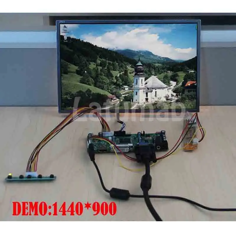 Latumab HDMI+DVI+VGA+Garso Valdiklio Tvarkyklę Valdybos Inverter už LTN154X3-L06 1280X800