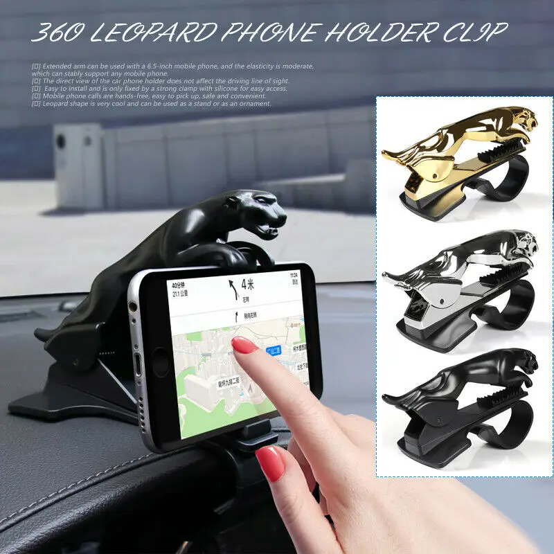 Leopard Automobilinis Telefono Laikiklis prietaisų Skydelio laikiklio pagrindą Universalus kūno mobiliųjų Telefonų Įrašą GPS Laikiklis Mobiliojo Telefono Laikiklis Stovėti 