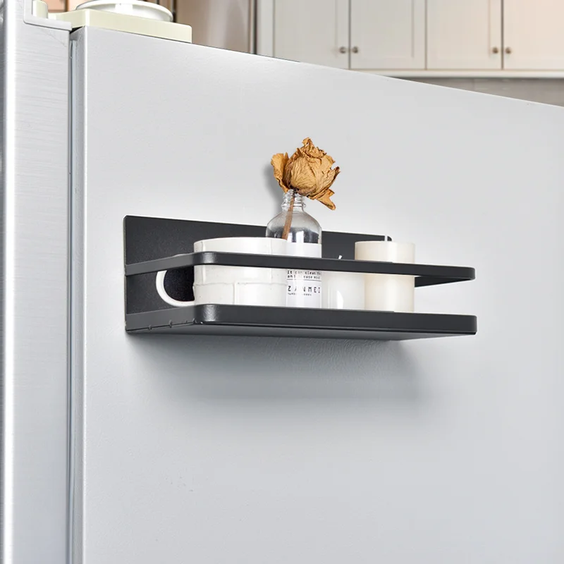 Magnetinio stalčiuko Virtuvės Šaldytuvas Prieskonių Įvairenybės Turėtojas Lentynos Namų Reikmenys 1pcs
