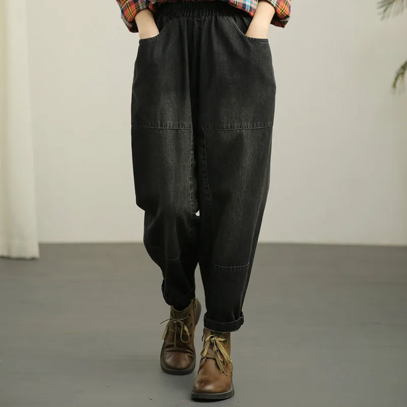 Max LuLu Europos Dizainerio Naujas Mados Pavasario Moterys Balinti Vintage Džinsai Ponios Elastinga Džinsinio Audinio Kelnės Atsitiktinis Pantalons Plius Dydis