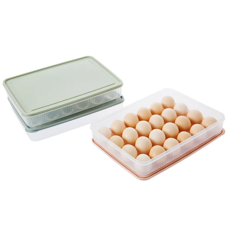MeyJig 24 Tinklelis, Patvarus Kiaušinių Dėžutės Krepšelį Organizatorius Plastikinių Kiaušinių Konteinerių Laikymo Dėžutė Namų Virtuvėje Skaidrus Atveju