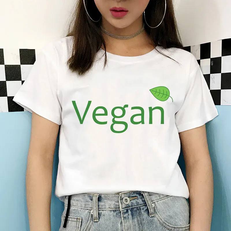 Mielas Veganų Harajuku Estetinės Moterys T-shirt Ullzang Kawaii T-shirt 90s Grafikos Animacinių filmų Marškinėlius Vasaros Mados Viršūnes Tees Moteris