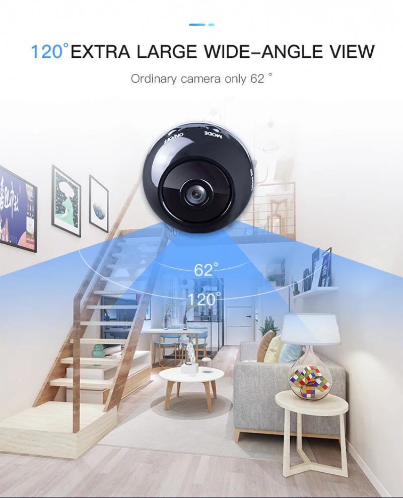 Mini Belaidės WIFI IP TT56 Stebėjimo Kamerą Belaidžio 1080P HD Naktinio Matymo Smart WIFI Nuotolinio Namų Patalpų Tinklo Kameros