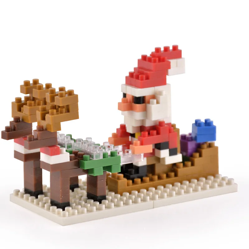 Mini Statybiniai Blokai Sniego Santa Kalėdų Serija Surinkti Blokai Kūrybos Kalėdų Dovanos Įrangos Pardavimas, Kanceliarinės Prekės Vaikams Mokomieji Žaislai 