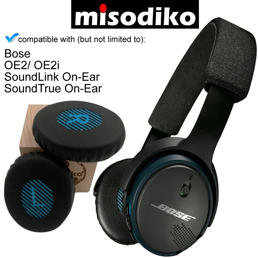 Misodiko Pakeitimo Ausies Pagalvėlės, Pagalvėlės Rinkinys Bose SoundLink/ SoundTrue On-Ear Stiliaus OE2 OE2i Ausines, Remontas, Dalys Gaubteliai