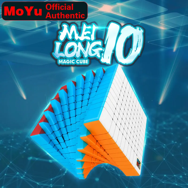 MoYu MeiLong 10 10x10x10 Magic Cube MeiLong10 10'x10 Profesinės Neo Greitis Kubo Galvosūkį Antistress Švietimo Žaislai