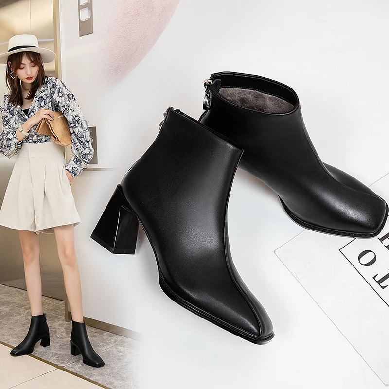 Moterų batai natūrali oda plius dydis internete celebrity karvės odos susiuvimo aikštėje toe batai žieminiai batai moterims