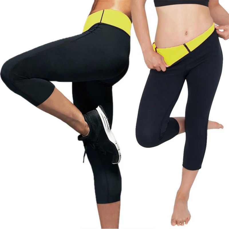Moterų sporto formavimo kelnės svorio fitneso formavimo kelnės, liemenė prakaito sauna pants