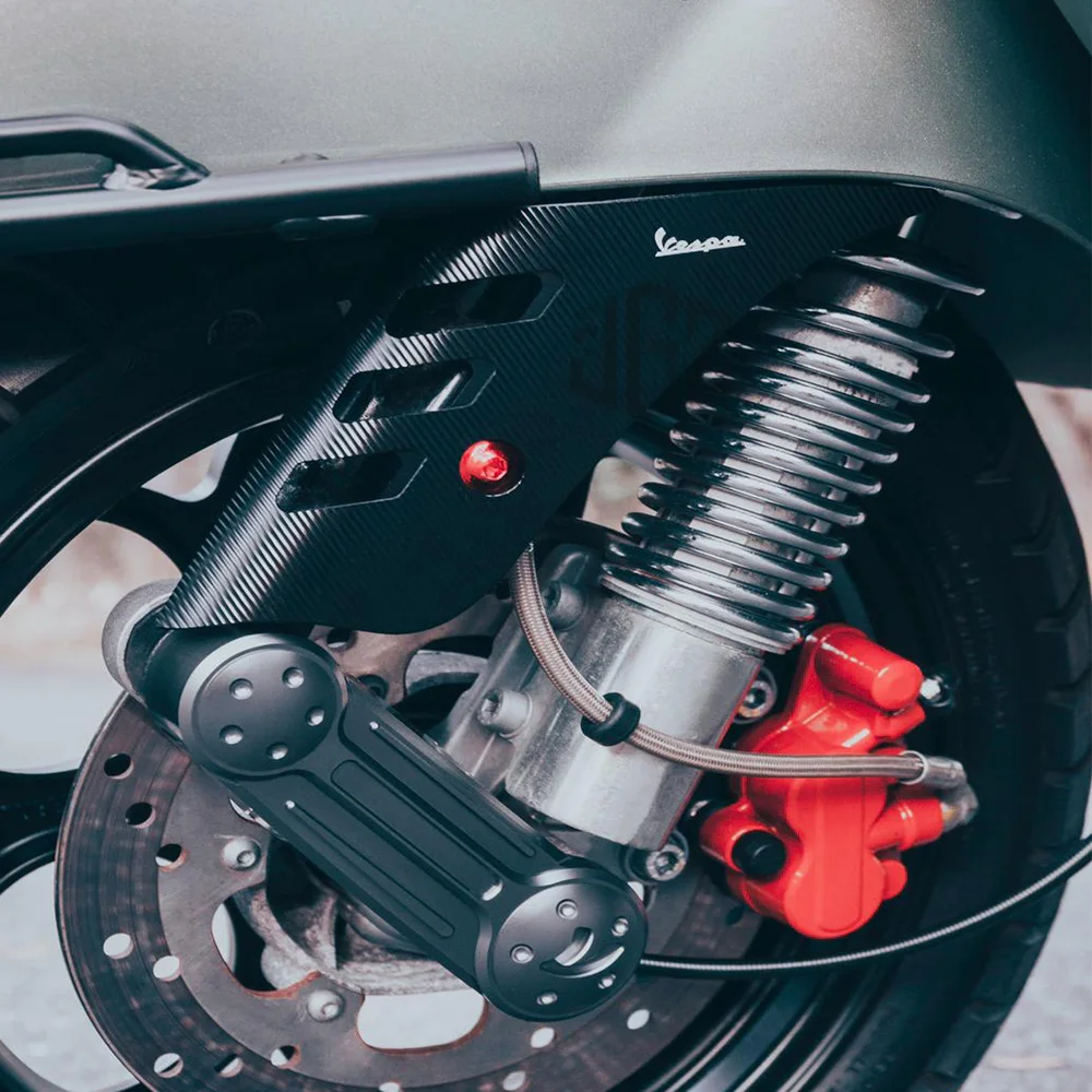 Motociklo CNC Aliuminio Priekiniai Varantys Diskiniai Stabdžiai Dekoratyvinis Dangtelis Roko Piaggio Vespa Sprint 