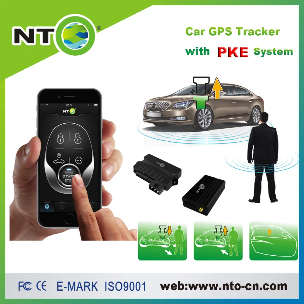 NTG01C pke signalizacija gps tracker nuotolinio variklio užvedimo pagal programą ir nuotolinio gps signalizacija gps tracker 