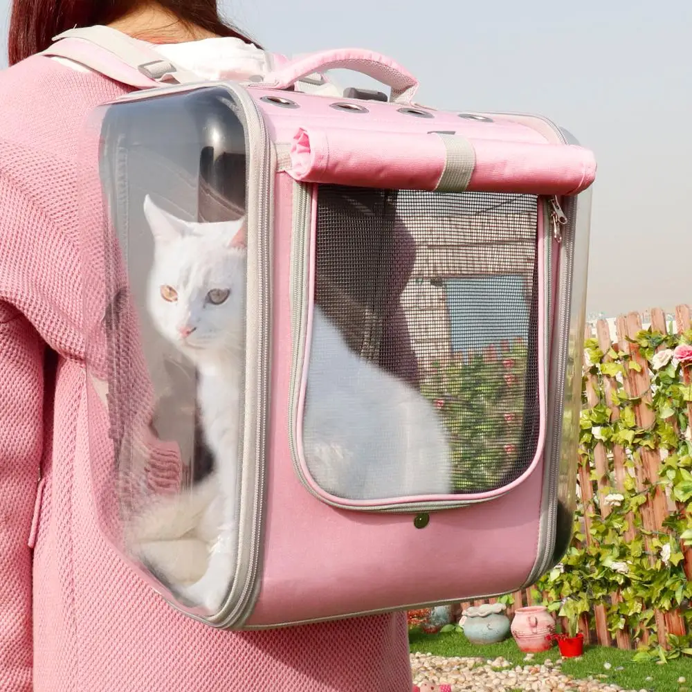 Naminių Kačių Carrier Kuprinė Kvėpuojantis Katė Kelionės Lauko Petį Krepšys Mažų Šunų, Kačių Nešiojamų Pakuotės, Vežančių Naminių Reikmenys