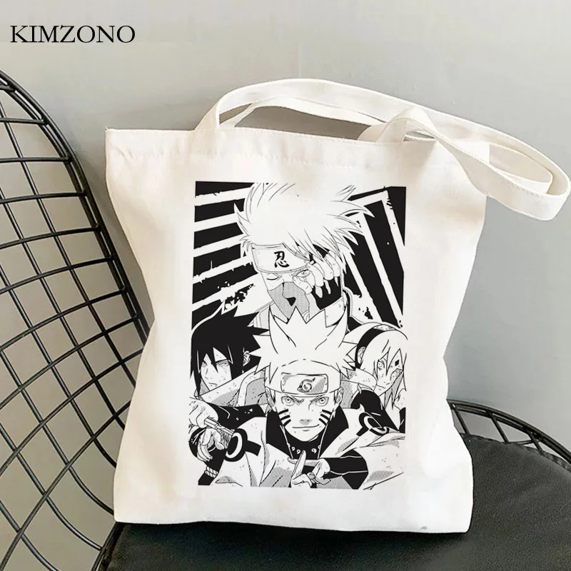 Naruto pirkinių krepšys ekologinio bolsas de tela rankinėje perdirbti maišą pirkinių drobė maišelis bag audinio boodschappentas ecobag cabas