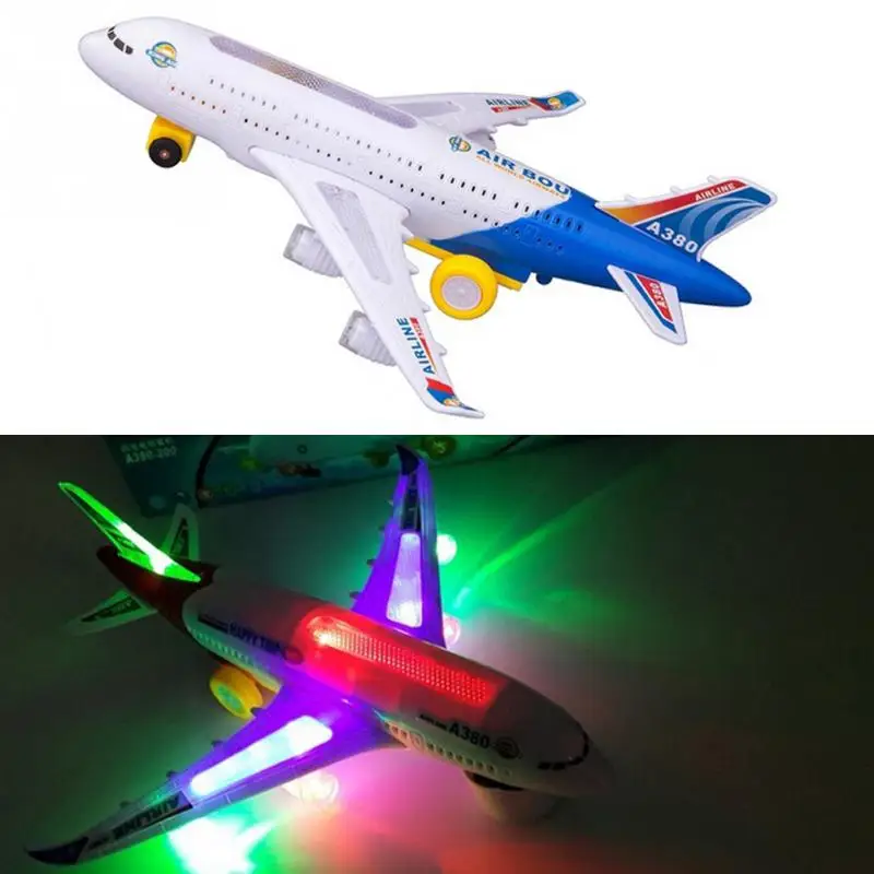 Nauja Elektros Lėktuvo Vaiko Žaislas Muzikiniai Žaislai Juda Mirksi Žiburiai Skamba Žaislas Vaikams, Kalėdinės Dovanos