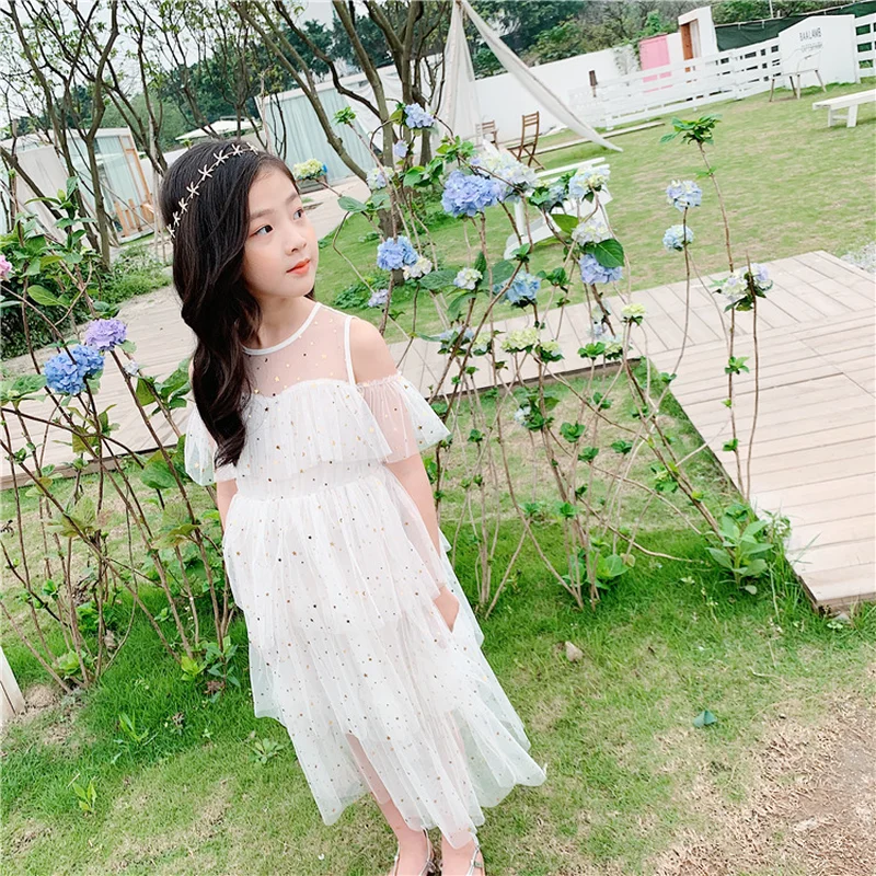 Nauja Vasaros 2020 Mergaitės Star Akių Baby Princess Dress Vaikai Tutu Suknelė China Vaikų Nėrinių Suknelė Paauglių Grupė Drabužius,#5182
