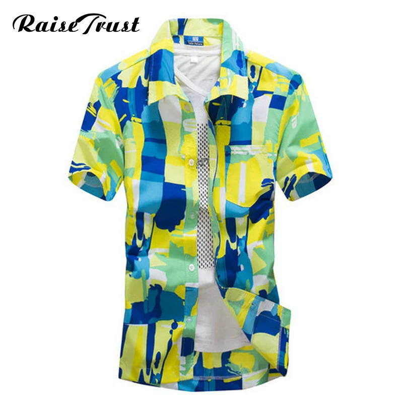 Nauja camisas Paplūdimys Marškinėliai Vyrams Havajų marškinėliai paplūdimio laisvalaikio mados gėlių marškinėliai atogrąžų pajūrio havajų marškinėliai Azijos Dydis 5XL
