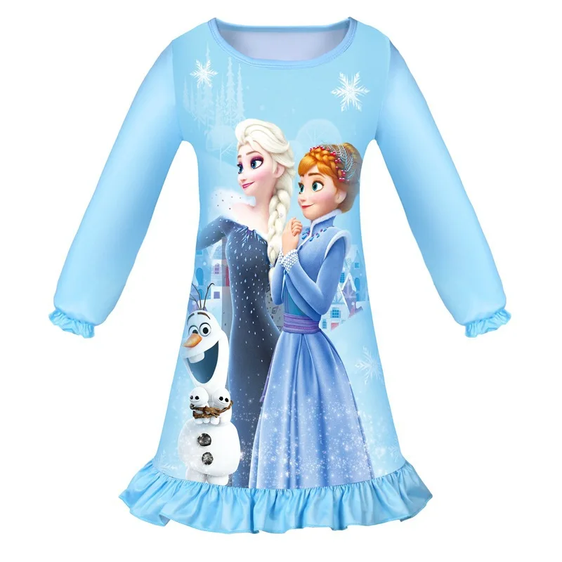 Nauja vaikai Užšaldyti anna elsa princesė animacinių filmų suknelė Baby girl drabužių Mados Mergaičių Drabužiai