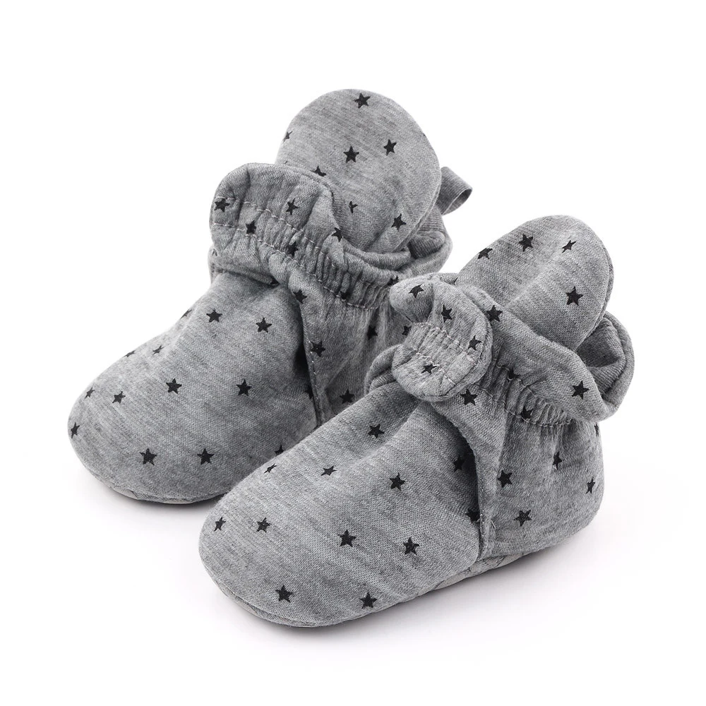 Naujagimio pusė batai pirmuosius žingsnius medvilnės bateliai patogus, minkštas, neslidžia šiltą kūdikių