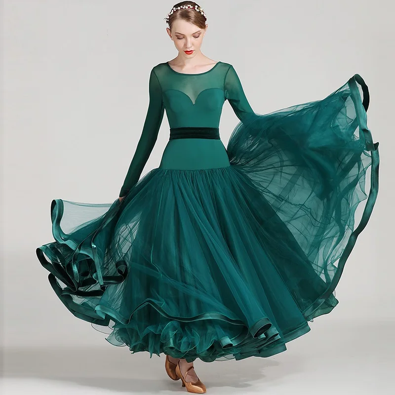 Naujas Atvykimo Šiuolaikinių Šokių Suknelė Moterų Kostiumų Eksploatacinių Savybių Drabužių Nacionalinio Standarto Šokių Vienodas Veiklos Tiktų B-6138