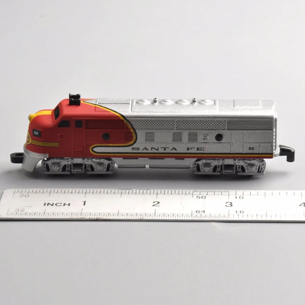 Naujas Populiarus 1/160 Masto Diecast Traukinių Modelius, Vaikų Žaislai SANTA FE Traukinio Modelis Dovanų Kolekcijas Apie 10cm