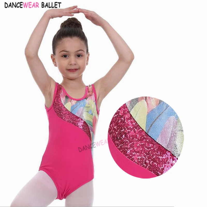 Naujų Mergaičių China Metallic Baleto/Skate Ritmine Gimnastika Leotard/Unitards Blizga Rankovių Bamblys&Paaugliams Vaikams Dancewear