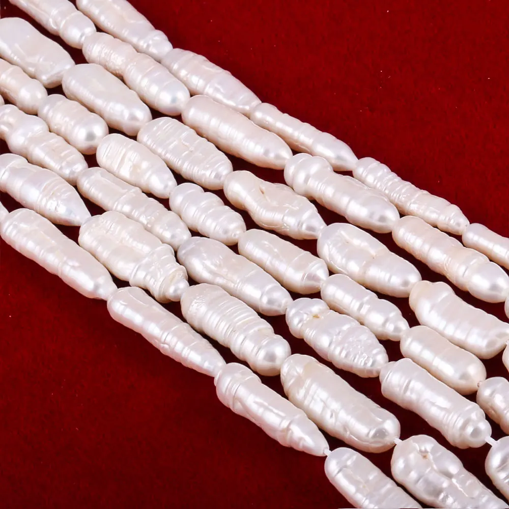 Nereguliarus Microscler Gėlavandenių Perlų Prarasti Karoliukai 36 Cm, 