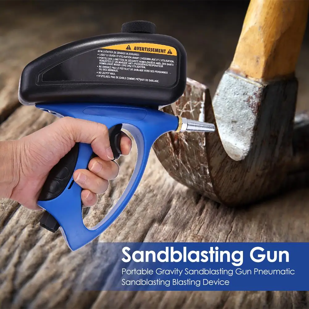 Nešiojamų Sandblaster Gravity Gun Šlifavimas Pistoletas Sableuse šlifavimas smėlio srove Ginklų Pneumatinės Smulkių Smėlio Anti-rust Sprogdinimo Įtaisas