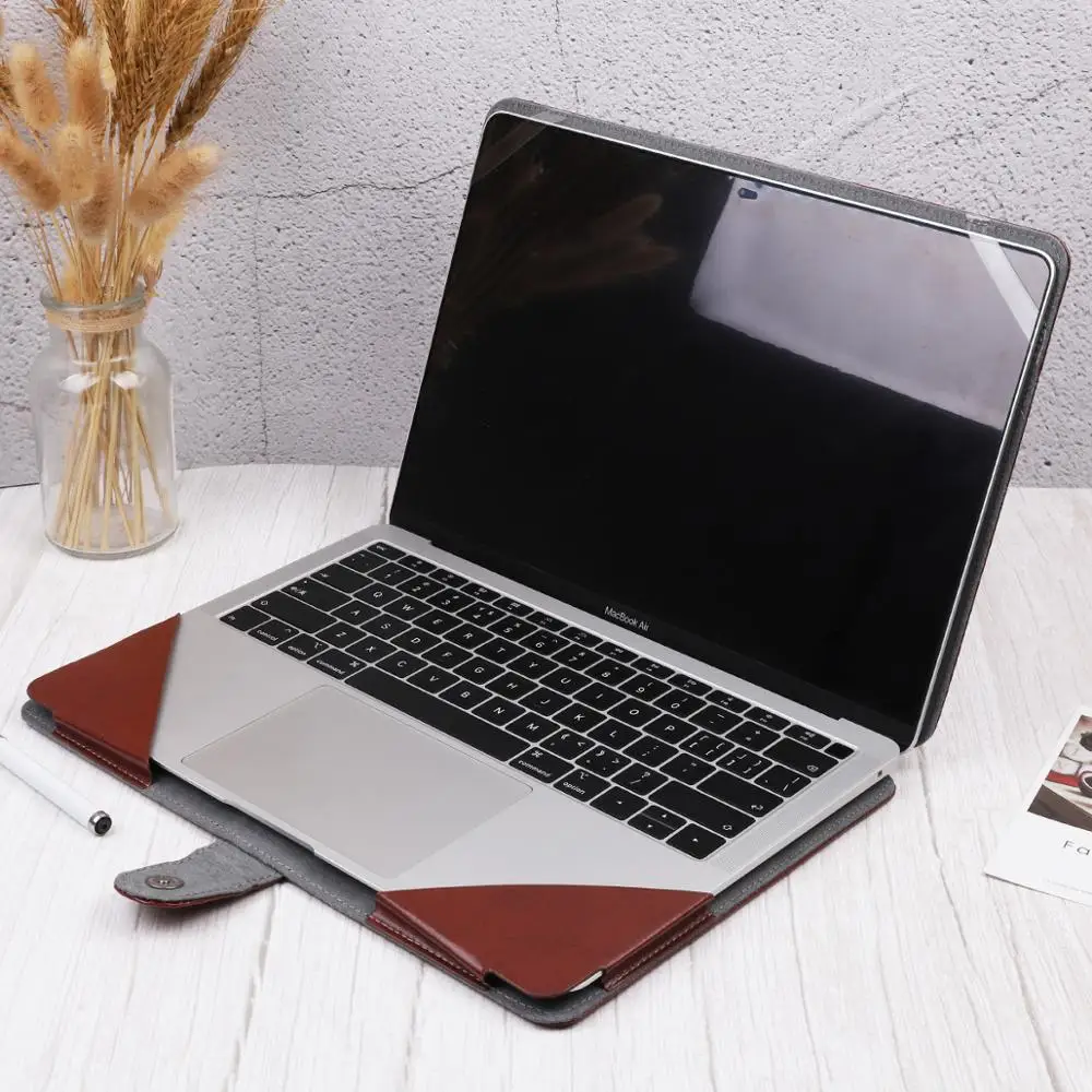 PU Odos Laptop Sleeve Case for MacBook Air Pro Retina 11 12 13 15 16 colių 2020 M1 A2337 A2338 A2251 A2179 A9132 Padengti Krepšys