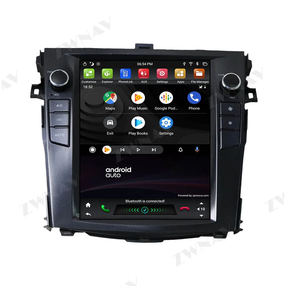 PX6 DSP Carplay Tesla ekranas 4+64 Android 9.0 Automobilio Multimedijos Grotuvo TOYOTA Corolla 2008-2013 GPS Radijas Auto stereo galvos vienetas