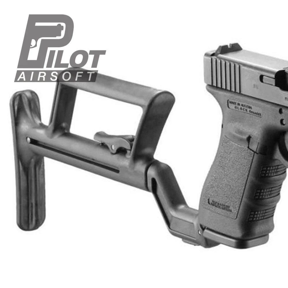 PilotAirsoft Papildomas Adapteris Karabinas Taktinis Glock Konversijos Stabilumo Rankena Paramos Buttstock, kad Karabinas Skirtas Glock Dėklas